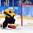 GANGNEUNG, SOUTH KOREA - FEBRUARY 21: Germany's Danny Aus Den Birken #33 makes a glove save off a shot from Team Sweden during quarterfinal round action at the PyeongChang 2018 Olympic Winter Games. (Photo by Matt Zambonin/HHOF-IIHF Images)

